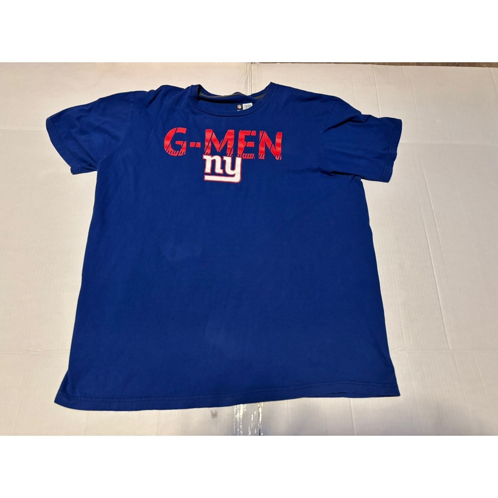 New York Giants Big Men Size XL Short Sleeve Screened "G-MEN" T-shirt